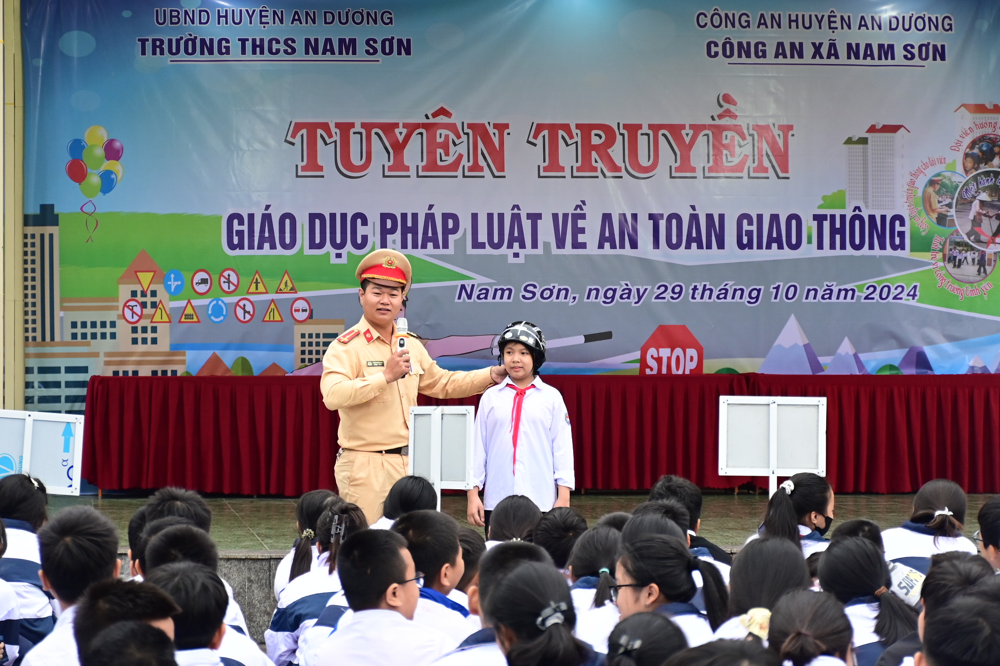 Công an quận An Dương: Chung tay đảm bảo trật tự, an toàn giao thông trên địa bàn quận An Dương
